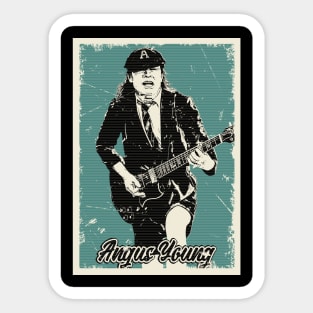 Vintage Angus Young Sticker